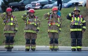 People honored Marvin Gruber and Zachary Paris, members of the Community Fire Company in New Tripoli who were killed fighting a house fire in Schuylkill County. 人们向马文·格鲁伯和扎卡里·帕里斯致敬,他们是新的黎波里社区消防公司的成员,在斯古基尔县的一场房屋火灾中丧生。
